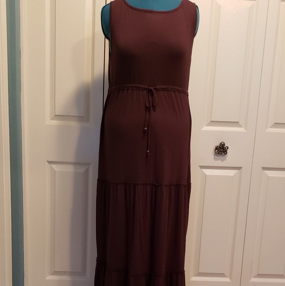 *SALE*Croft & Barrow Sleeveless Ruffled Maxi Dress